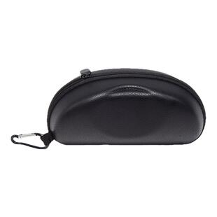 大号眼镜盒 EVA太阳镜盒子休闲运动户外拉链盒可挂包墨镜盒纯黑色