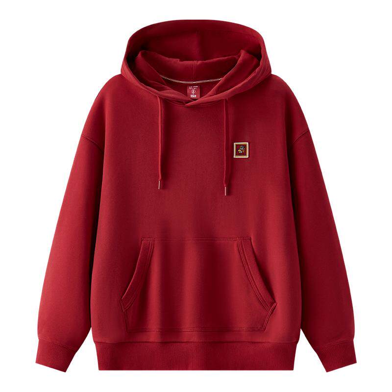 森马张仁华非遗联名连帽卫衣男春季宽松印花青年情侣上衣潮流时尚