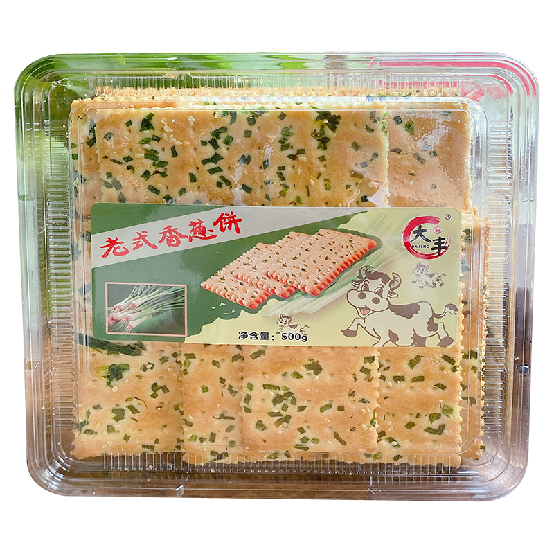 大丰老式香葱500g一斤大盒装饼干