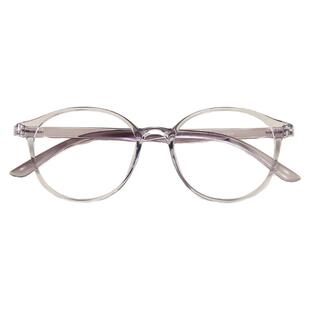 眼镜框透明边框女ins潮近视圆脸tr90镜框小清新浅色系超轻眼镜架