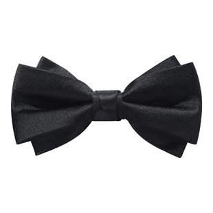 WILLIAM MILTON男士桑蚕丝经典双层光面正装商务宴会婚庆领结礼盒