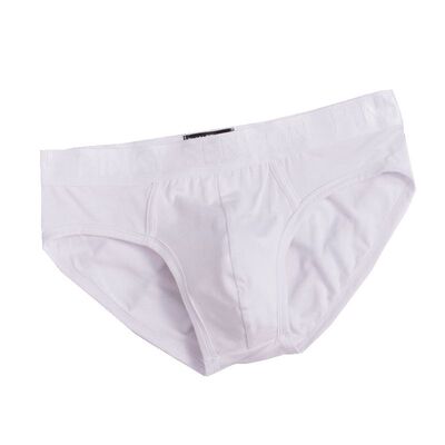 2条装男士三角内裤u凸纯色简约白