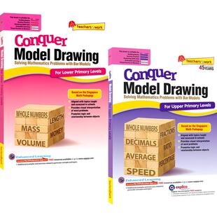 新加披数学 SAP Conquer Model Drawing For Primary Levels 攻克数学建模系列英文版练习册 1-6年级 小学数学应用题教辅 英文原版