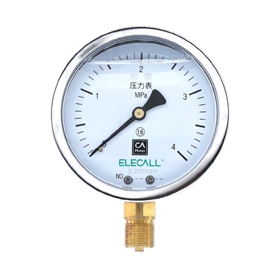 伊莱科YTN-100耐震压力表气压表