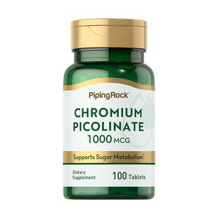 朴诺三价铬元素片血糖平衡片美国进口海外抗糖控糖1000mcg100片