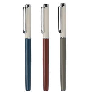 永生3512钢笔三年级小学生专用正姿消字笔可擦墨囊钢笔莫兰迪色系暗尖特细0.38防溅墨设计3.4墨囊免费刻字