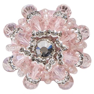 手工缝制小香风纽扣水钻手缝订珠扣大衣外套时装扣皮草辅料配件