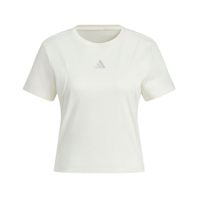 adidas阿迪达斯凉感棉质半截袖透气夏女MODERN短款短袖T恤 JM8819