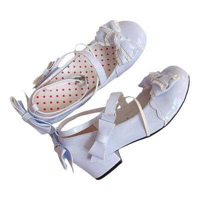 少女心结 原创正品lolita低跟平底鞋圆头可爱甜美少女洛丽塔lo鞋