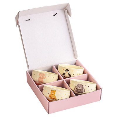 可爱陶瓷米饭碗套装食品级