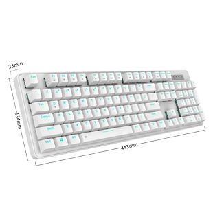 达尔优机械键盘EK810合金版黑青红茶轴电竞游戏有线三模电脑办公