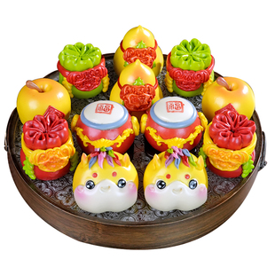 马年暴富纯手工胶东花饽饽面点花样馒头花馍馍山东大馒头新年礼盒