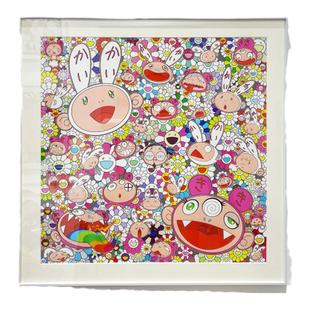 村上隆版画KAIKAIKIKI七彩太阳花装饰画 欧阳娜娜同款挂画 CHAOHO