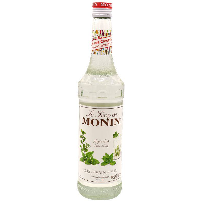 MONIN莫林糖浆莫西多薄荷风味糖浆700ml莫吉托MojitoMint果露果汁