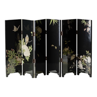 束刻 古风竹韵桌面小屏风茶空间高颜值摆件摆件茶台漆器茶道配件