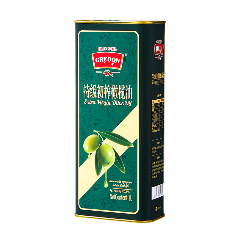 橄动橄榄油特级初榨1L家庭装
