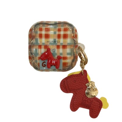 新年红色马耳机保护壳