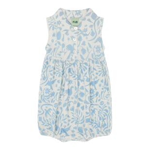 Little现货 丹麦FUB SS26春夏婴儿宝宝polo领无袖包屁衣有机棉