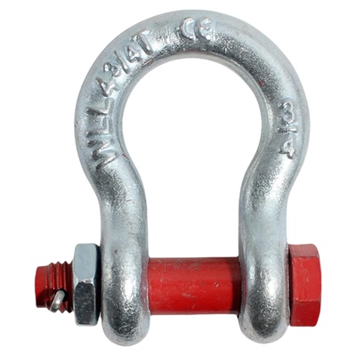 U型弓卸扣D形马蹄环镀锌带