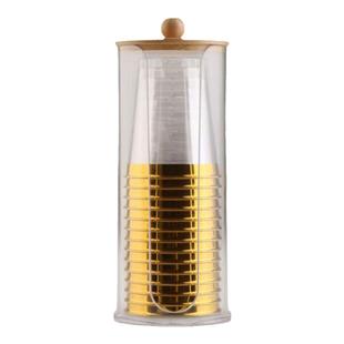 航空杯一次性杯子200ml金边杯塑料杯太空杯商用家用水杯配杯架