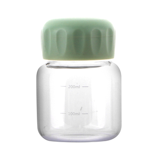 可爱便携玻璃杯咖啡杯迷你ins风水杯女生带刻度胖胖豆浆牛奶杯子