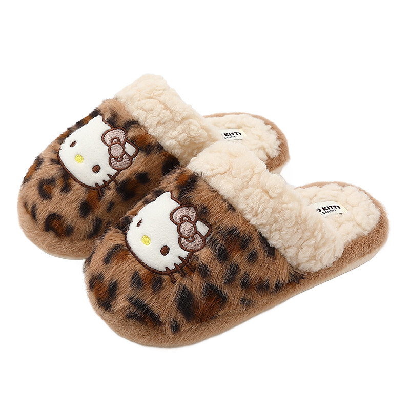 HelloKitty猫棉拖鞋女款防滑保暖