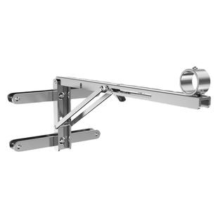 304支架晾衣杆折叠支架阳台免打孔不锈钢三角架防盗网窗外墙围栏