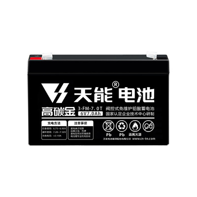 天能童车电瓶3-12岁可玩汽车电池