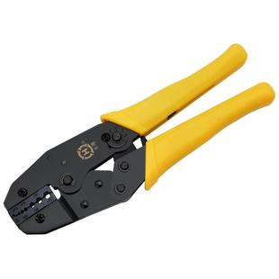 三堡台湾原装HT-336J系列棘轮式同轴电缆压线钳 六角冷压钳/bnc同轴端子光纤接头专业压接钳 导线电缆手动夹