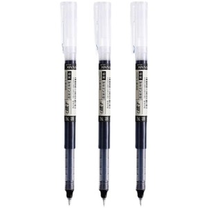 直液式速干走珠中性笔 0.5针管式速干水笔碳素笔学生考试签字黑笔