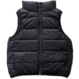 咕噜日记儿童羽绒马甲女童外穿背心男童秋冬装新款轻薄保暖立领