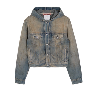 ACNE STUDIOS 新款男士连帽牛仔外套（水洗产品）银泰百货 301574