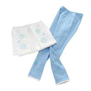 女童外穿加绒保暖烫钻裤子秋冬新款儿童装冬季长裤宝宝加厚打底裤