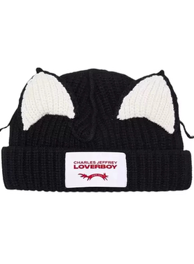 【官方正品】loverboy兔耳针织帽