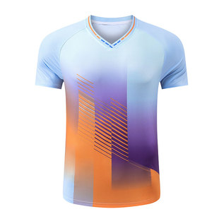 新款儿童羽毛球服男女童速干上衣青少年比赛训练队服定制乒乓球衣