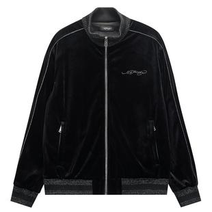 Ed Hardy埃德哈迪春季流行新款男士绣花百搭宽松拉链衫开衫外套