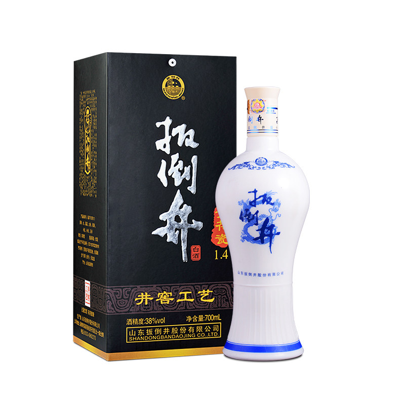 白酒38度整箱扳倒井青花瓷700ml*6瓶浓香型纯粮口粮酒袋青瓷井窖