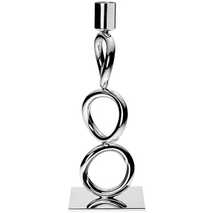 CHRISTOFLE昆庭Vertigo舞动之环法式烛台餐桌摆件镀银复古客厅