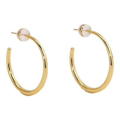 老钱风高级感金属hoop耳圈