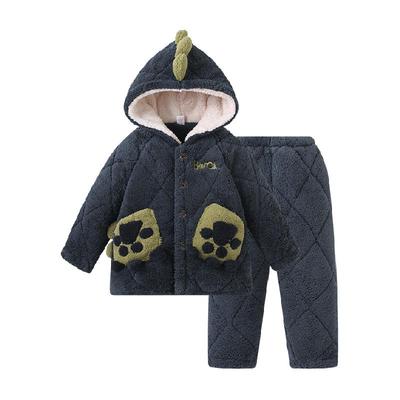 小恐龙儿童睡衣冬季加厚男童冬款