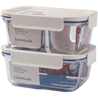 微波炉加热玻璃保鲜盒2件套