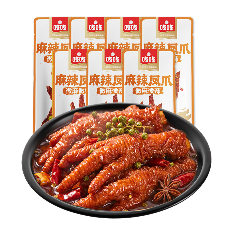 咚咚麻辣虎皮凤爪云南特产210g