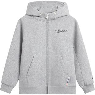 商场同款|李宁儿童高弹宽松开衫外套卫衣环保材质男孩新款男童装