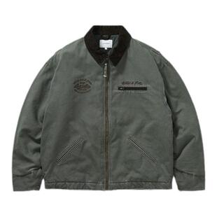 714street外套男秋冬加厚保暖上衣翻领夹棉夹克日系复古短款棉服