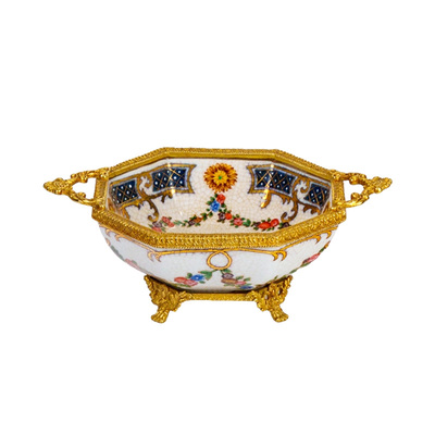 高档艺术果盘家用干果盘零食盘