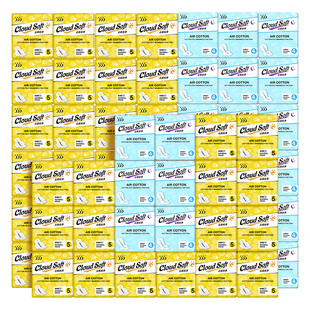 555卫生巾日夜组合64包囤货大组套296片透气绵柔230+290mm姨妈巾