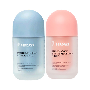 perdays孕期孕妇稳糖益生菌*1复合维生素藻油dha*1澳洲进口营养品