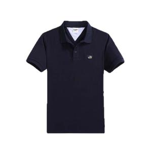 卡帝乐鳄鱼新款纯棉POLO衫男短袖T恤纯色保罗衫珠地棉商务翻领男