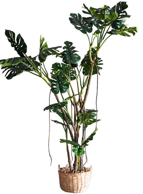 大型仿真绿植龟背竹盆栽植物盆景