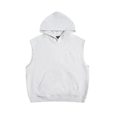 刺绣印花重磅连帽卫衣无袖坎肩